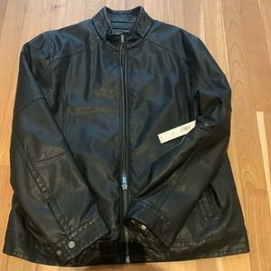 NWT DKNY Faux Leather Jacket, XL
